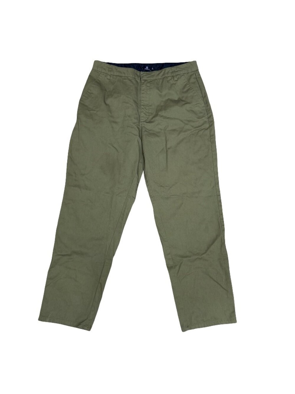 Volcom Mens Green Olive Straight-Leg Pants Size 30 Cotton Blend 30x28 Workwear